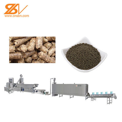 SS201 Floating Feed Extruder Machine For Aquatic Feed Making