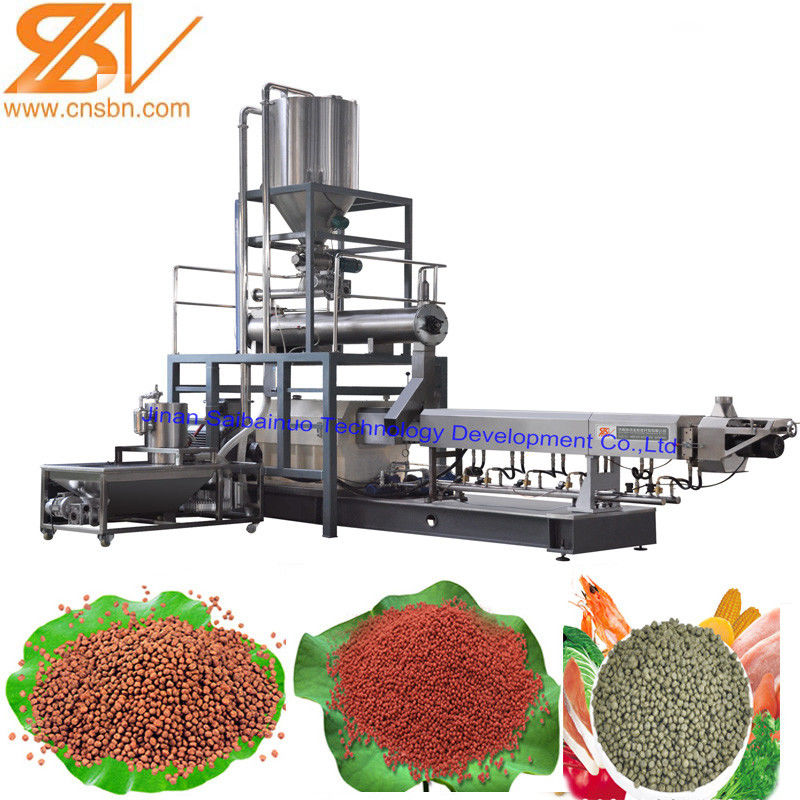 SLG70II Floating Fish Feed Production Line SUS304 Grade 200260 kg/h