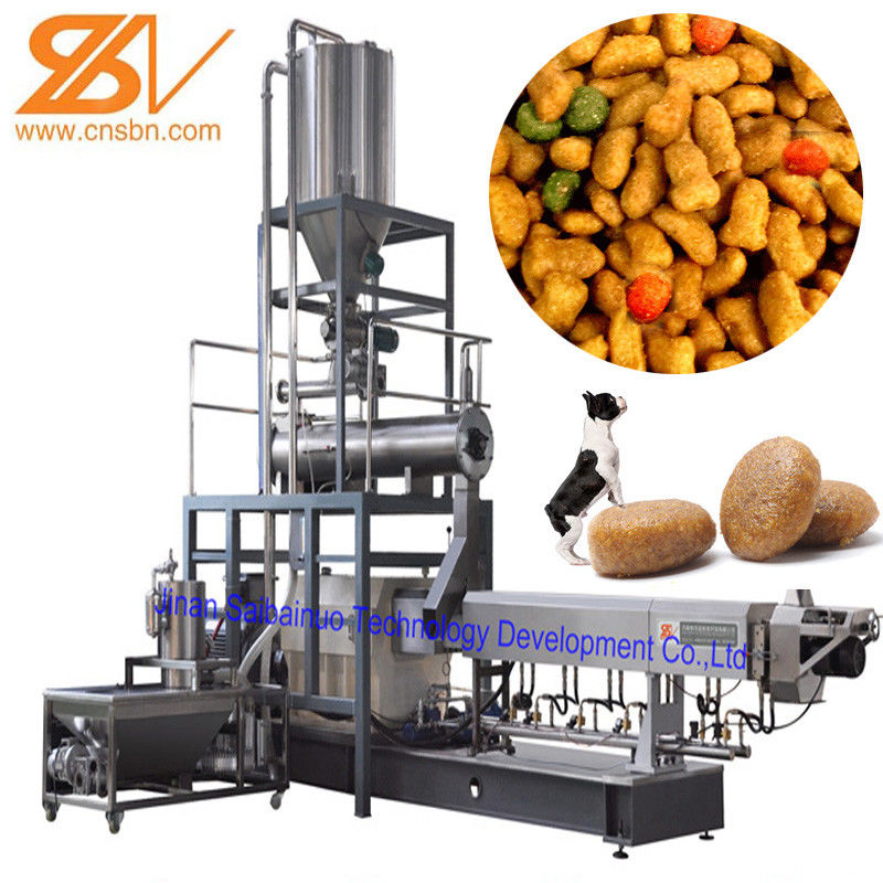 100kg/H6t/H Dry Kibble Dog Food Manufacturing Machine Extruder