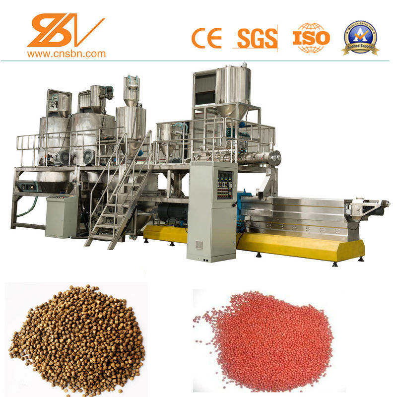 Wet Type Floating Animal Feed Processing Equipment / Fish Feed Machine