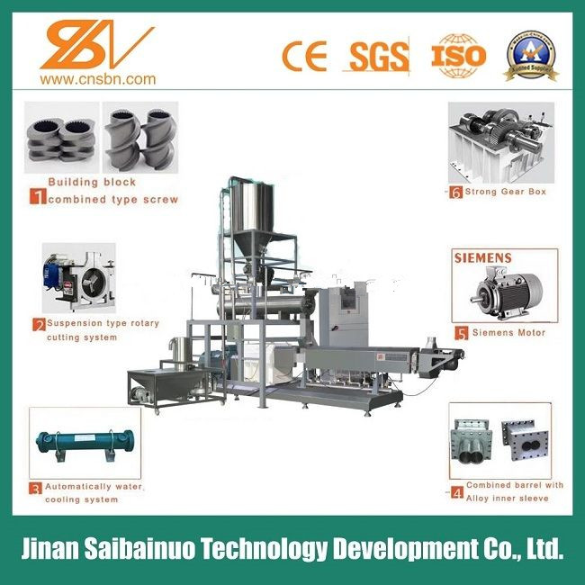 Pet Food Extruder Machine Puffing Snack / Dog Food Processing Plant