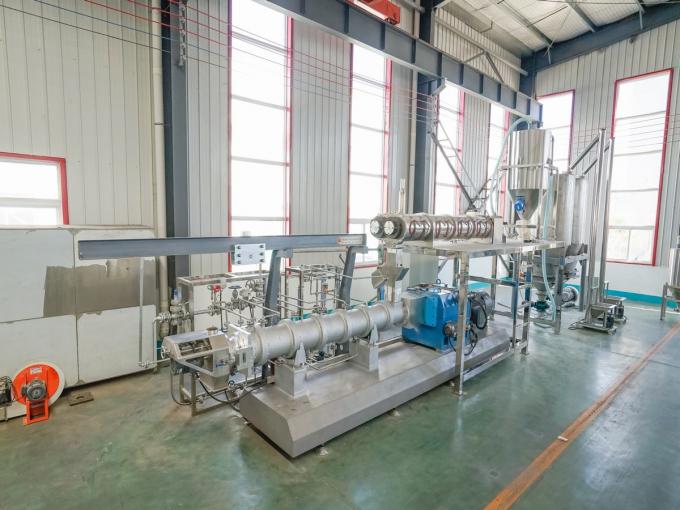 200-260kg/h Double Screw Food Extruder Floating Fish Feed Production Line Machine 11