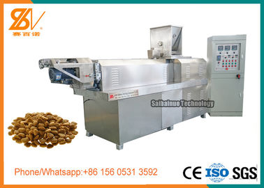 Industrial Dog Food Extruder , Stainless Steel Animal Feed Processing Machine