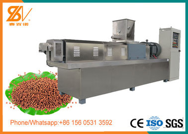 Double Screw Floating Fish Feed Extruder Machine Stainless steel 304 Material