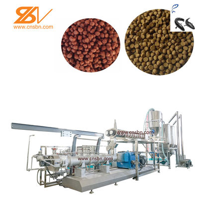 Double Screw Fish Feed Extruder Simple Large Capacity