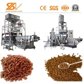 Twin Screw Pet Kibble Dog Food Machine SLG85 500-600 KG/H Puffed