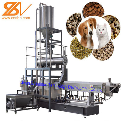 Service in place operation teaching pet food extruder machine