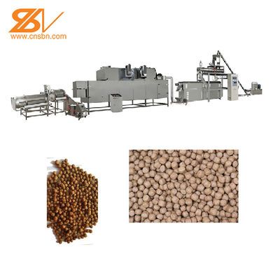 Dry Type Double Screw Fish Feed Extruder 100kg/H-6t/H