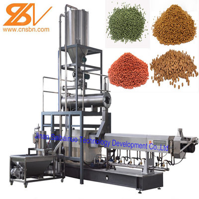 100kg/h-6t/h Double Screw Extruder Automatic Floating Fish Feed Making Machine