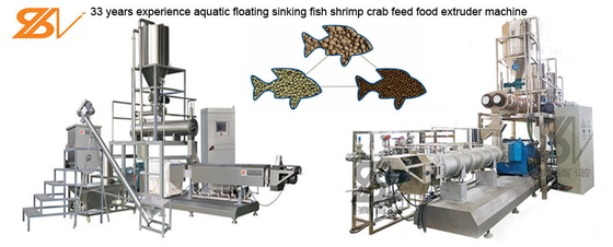 Industrial Floating Sinking Fish Feed Making Machine Pet Food Processing Line