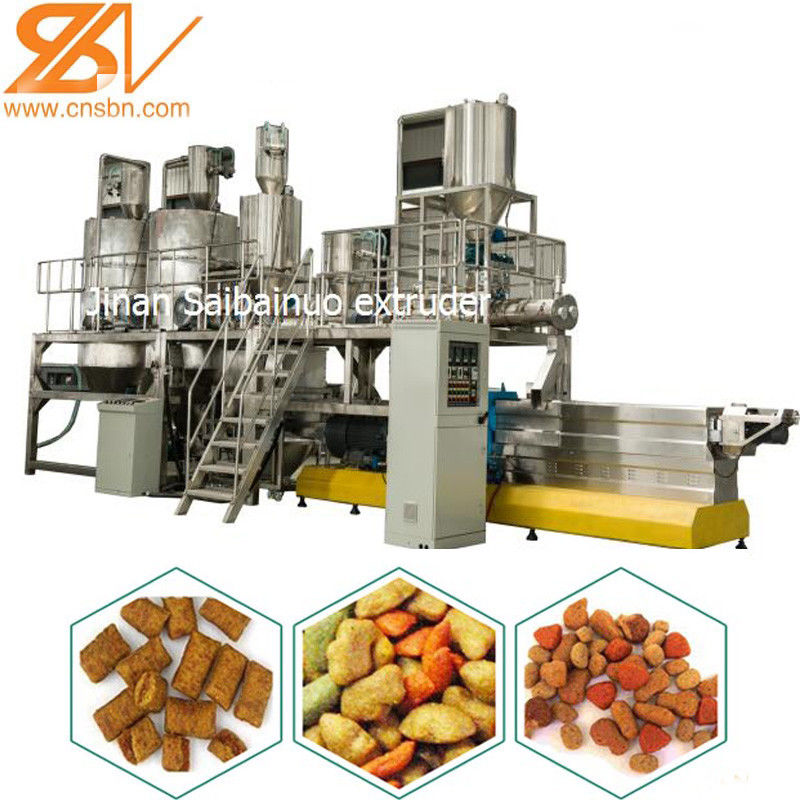 Dry Wet Type Dog Food Processing Equipment Extruder Production Line