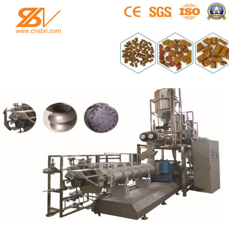 SBN Dog Cat Pet Food Processing Extruder Machine Dry Wet Type Extruded