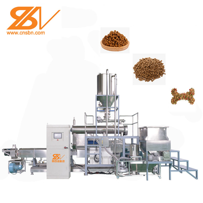 Industrial Dog Cat Pet Pellet Feed Food Extruder Making Production Line