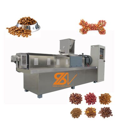 twin screw Automatic 200-250kg/H Dry Pet Food Machine