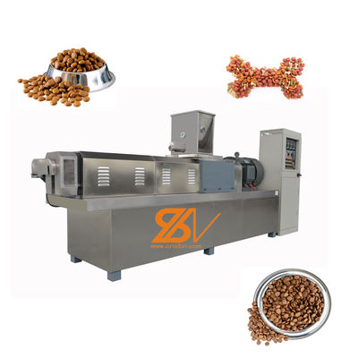 Ss 304 Dual Screw Pet Food Processing Line Automatic