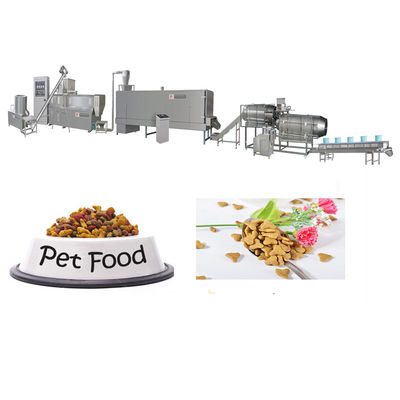 Dry 500-600 Kg/H Dog Cat Pet Food Extruder Processing Line