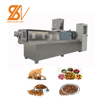 High Efficiency Popular Pet Dog Cat  Food Production Line Twin Screw