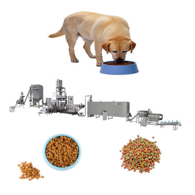 Fully Automatic High Speed Processing Pet Dog Food Pellet Making Machine With Siemens Motor