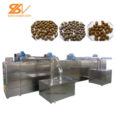 Double Screw Fish Feed Extruder Simple Large Capacity