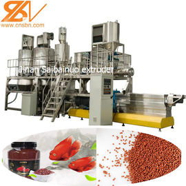 Animal Feed Extruder Machine Processing Line 380v / 50hz Voltage 1 Year Warranty