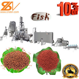 Fish Pellet Making Machine , Fish Food Extruder Machine 58-380 Kw Power