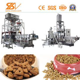 SLG65 Pet Food Extruder Making Machine , Pet Extruder Machine 38CrMoAlA Screw Material