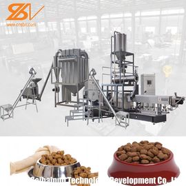 Twin Screw Pet Food Extruder Machine Pet Feed Processing Machine Lively Shape Plant Simens Motor