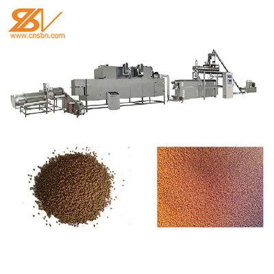 Automatic floating fish feed pellet processing mahcinery
