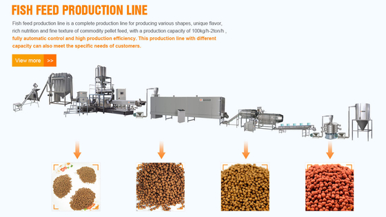 Full Automatic Fish Feed Meal Processing Making Machine Staineless Steel