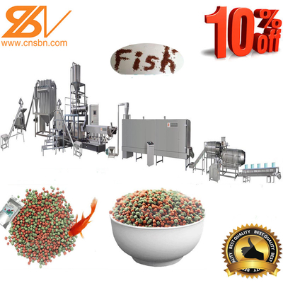 Automatic Fish Feed Making Extruder Production Line With Advanced Technology