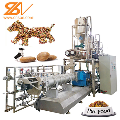 Fully Automatic 500kg/h Pet Dog Equipment Production Line