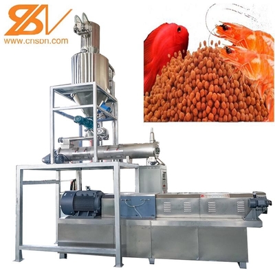 Automatic Fish Feed Making Extruder Production Line With Advanced Technology