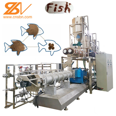 Large Capacity Twin Screw Fish Feed Processing Machine Extruder Full Automatic Fish Feed Production Line