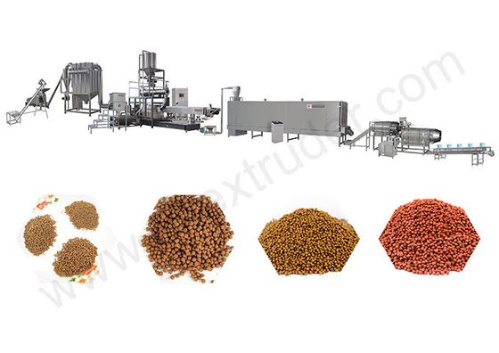 Fully Automatic Dry Fish Shrimp Feed Production Line With Siemens Motor