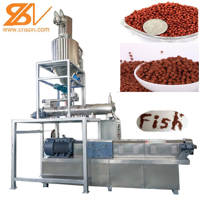 Professional Fully Automatic Fish Food Manufacturers Production Line Different Voltage Needs