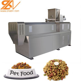 Dry Kibble Dog Food Extruder Machinery Plant 100kg/H - 6kg/H Big Range Puffing Snack